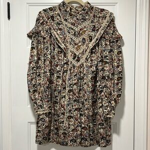 Isabel Marant Etoile Rebel Long Sleeve Mini Dress